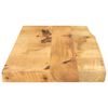 vidaXL Tablero de mesa borde natural madera maciza mango 70x20x3,8 cm