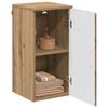 vidaXL Gabinete de Ba&ntilde;o con puerta Roble artesanal 30 x 31,5 x 61 cm