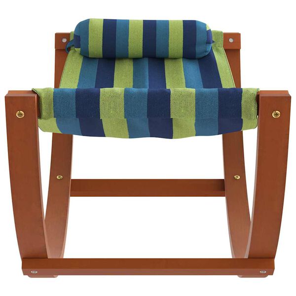 vidaXL Hamaca mecedora para ni&ntilde;os tela azul y verde