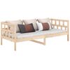 vidaXL Sof&aacute; cama madera maciza de pino 90x190 cm