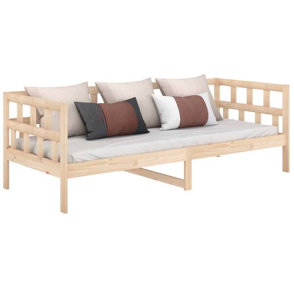 vidaXL Sof&aacute; cama madera maciza de pino 90x190 cm