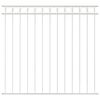 vidaXL Elemento de cerca ASSEN 163 x 150 cm Acero Blanco