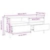 vidaXL Gabinete de TV con caj&oacute;n Roble artesanal 100 x 34,5 x 44,5 cm