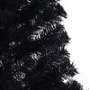 vidaXL &Aacute;rbol de Navidad Artificial Preiluminado Negro 240 cm PVC