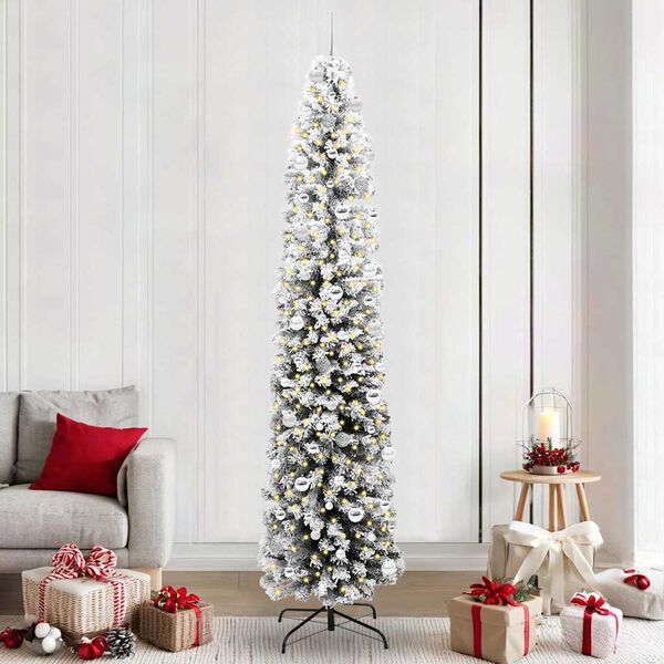 vidaXL &Aacute;rbol de Navidad artificial Verde 240 cm PVC, Acero y Pl&aacute;stico