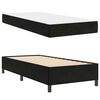 vidaXL Estructura de cama con colch&oacute;n Negro 100 x 200 cm tela
