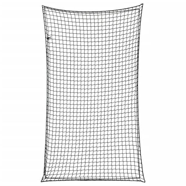 vidaXL Red de remolque con cuerda el&aacute;stica PP negro 6x3,5 m