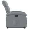 vidaXL Sill&oacute;n reclinable elevable de tela gris claro