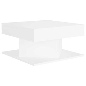 vidaXL Mesa de centro madera contrachapada blanco 57x57x30 cm