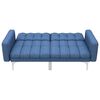 vidaXL Sofá cama de tela azul