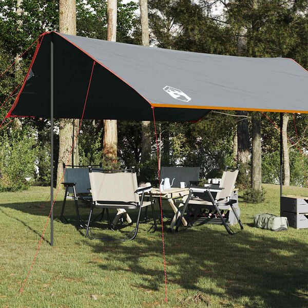 vidaXL Lona de camping impermeable naranja 460x305x210 cm