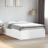 vidaXL Estructura de cama madera de ingeniería blanca 135x190 cm