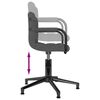 vidaXL Sillas de comedor giratorias 4 unidades terciopelo gris oscuro
