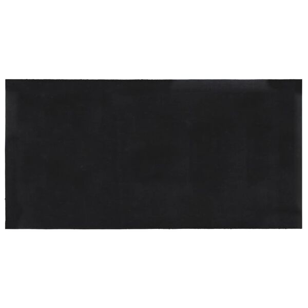 vidaXL Felpudo de fibra de coco gris oscuro 100x200 cm