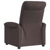 vidaXL Sill&oacute;n reclinable de tela marr&oacute;n oscuro