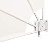 vidaXL Toldo lateral plegable de balcón color crema 140x140 cm
