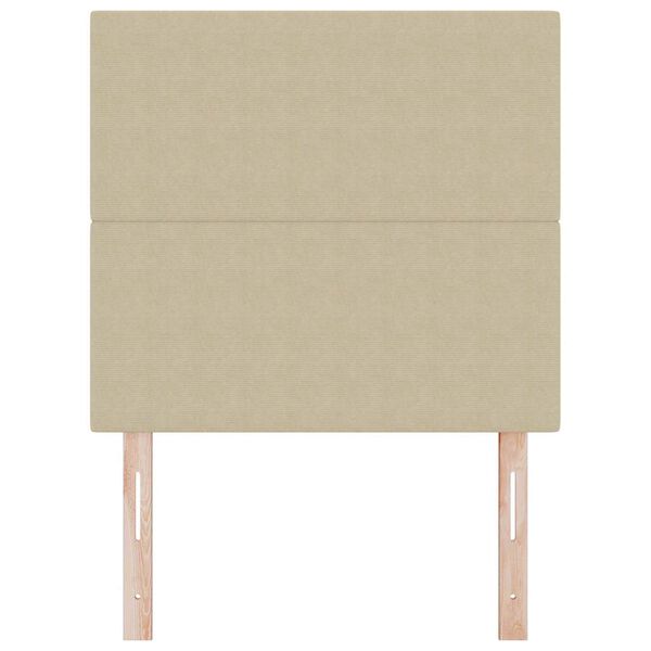 vidaXL Cabecero con cabecera Verde Claro Gris 90 cm Cuero sint&eacute;tico