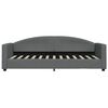 vidaXL Sof&aacute; cama con colch&oacute;n tela gris oscuro 80x200 cm