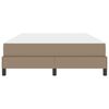 vidaXL Estructura de cama con colch&oacute;n Capuchino 140 x 190 cm tela