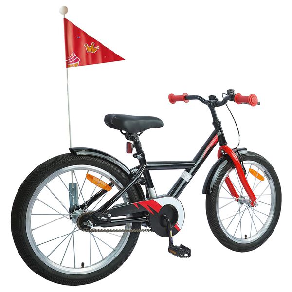 vidaXL Bicicleta Infantil 20 Pulgadas para 6-11 a&ntilde;os Negro