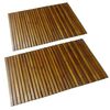 vidaXL Set 2 alfombras de acacia para el ba&ntilde;o, 80 x 50 cm