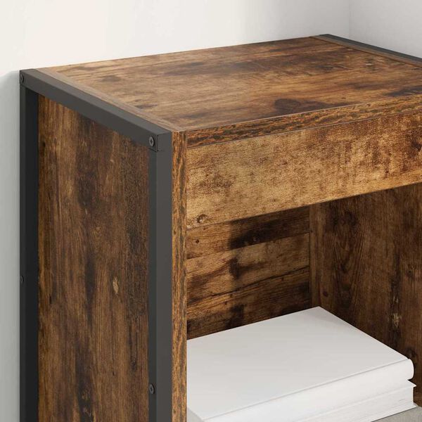 vidaXL Estanter&iacute;a para libros Roble Humo 80 x 30 x 155 cm