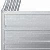 vidaXL Arriate de acero galvanizado plateado 100x100x45 cm
