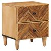 vidaXL Mesita de Noche Marr&oacute;n 40 x 33,5 x 46 cm Madera de mango maciza