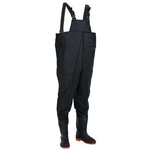 vidaXL Vadeador de pecho con botas negro talla 40
