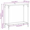 vidaXL Mesa Consola con estante Madera vieja 75 x 30.5 x 75 cm