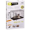 Ferplast Jaula para perros Dog-Inn 75 gris 77,4x48,5x54,6 cm