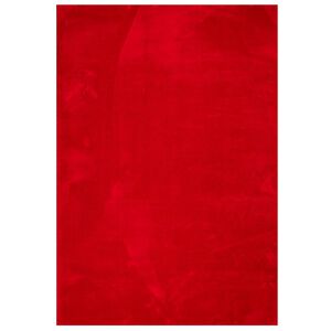 vidaXL Alfombra de pelo corto suave lavable HUARTE rojo 160x230 cm