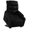 vidaXL Sill&oacute;n reclinable elevable el&eacute;ctrico de cuero sint&eacute;tico negro