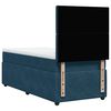 vidaXL Cama box spring con colch&oacute;n terciopelo azul oscuro 80x200 cm