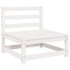 vidaXL Set de sal&oacute;n de jard&iacute;n de 3 piezas blanco madera maciza de pino