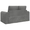 vidaXL Sof&aacute; cama 60cm Gris oscuro Terciopelo