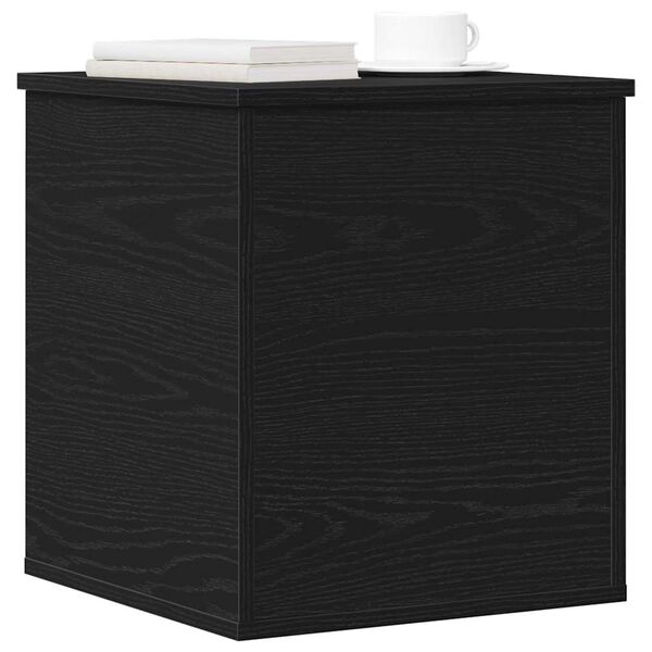 vidaXL Caja de Almacenamiento Roble Negro 40 x 42 x 46 cm