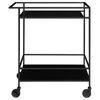House Nordic Carrito camarera Avery negro 68x40x59 cm