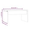 vidaXL Mesa de centro madera contrachapada roble marr&oacute;n 68x50x38 cm