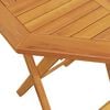 vidaXL Mesa de jardín plegable madera maciza de acacia Ø60x75 cm