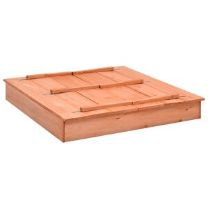 vidaXL Arenero de madera de abeto 95x90x15 cm