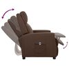 vidaXL Sill&oacute;n reclinable el&eacute;ctrico de cuero sint&eacute;tico marr&oacute;n
