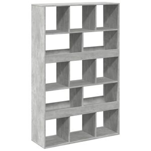 vidaXL Estanter&iacute;a de madera ingenier&iacute;a gris hormig&oacute;n 100x33x156,5 cm