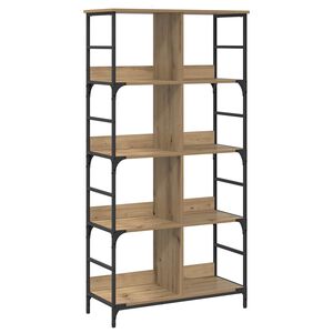 vidaXL Estante de libros 4 niveles 78,5 x 33 x 153 cm metal PB