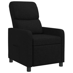 vidaXL Recliner Negro Poli&eacute;ster