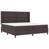vidaXL Cama tipo Box Spring Marr&oacute;n Oscuro 200 x 200 cm tela