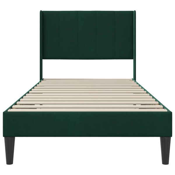 vidaXL Estructura de cama Verde oscuro 80 x 200 cm Terciopelo