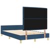 vidaXL Estructura de cama con cabecera Azul 160 x 200 cm tela