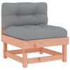 vidaXL Sof&aacute; central con cojines madera maciza de abeto de Douglas