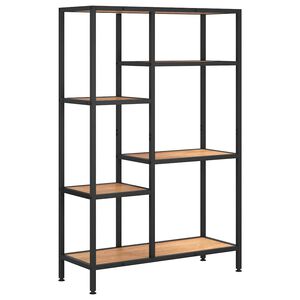 vidaXL Estanter&iacute;a de madera contrachapada y acero 80x30x120 cm